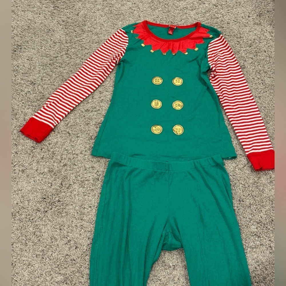 Festive Elf Costume for Kids - Green and Red - Picture 7 of 7